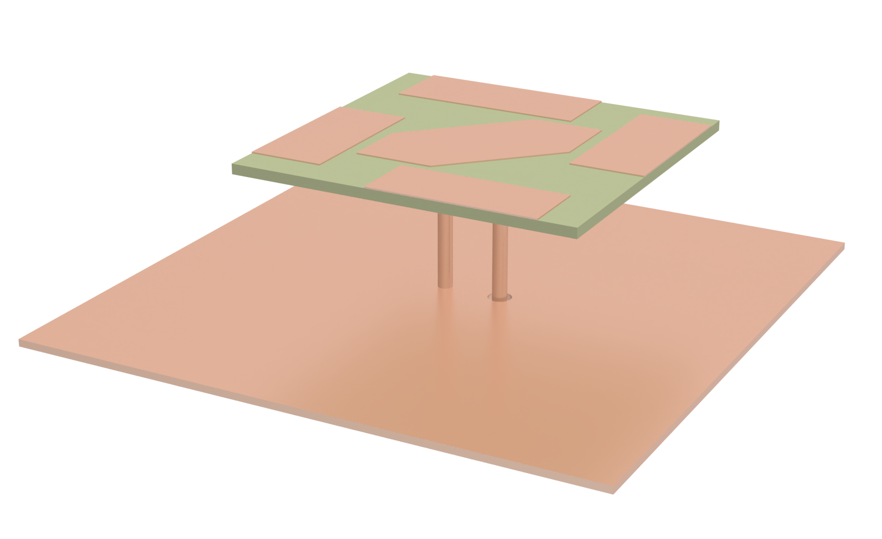 Circularly polarized patch antenna with parasitic strips