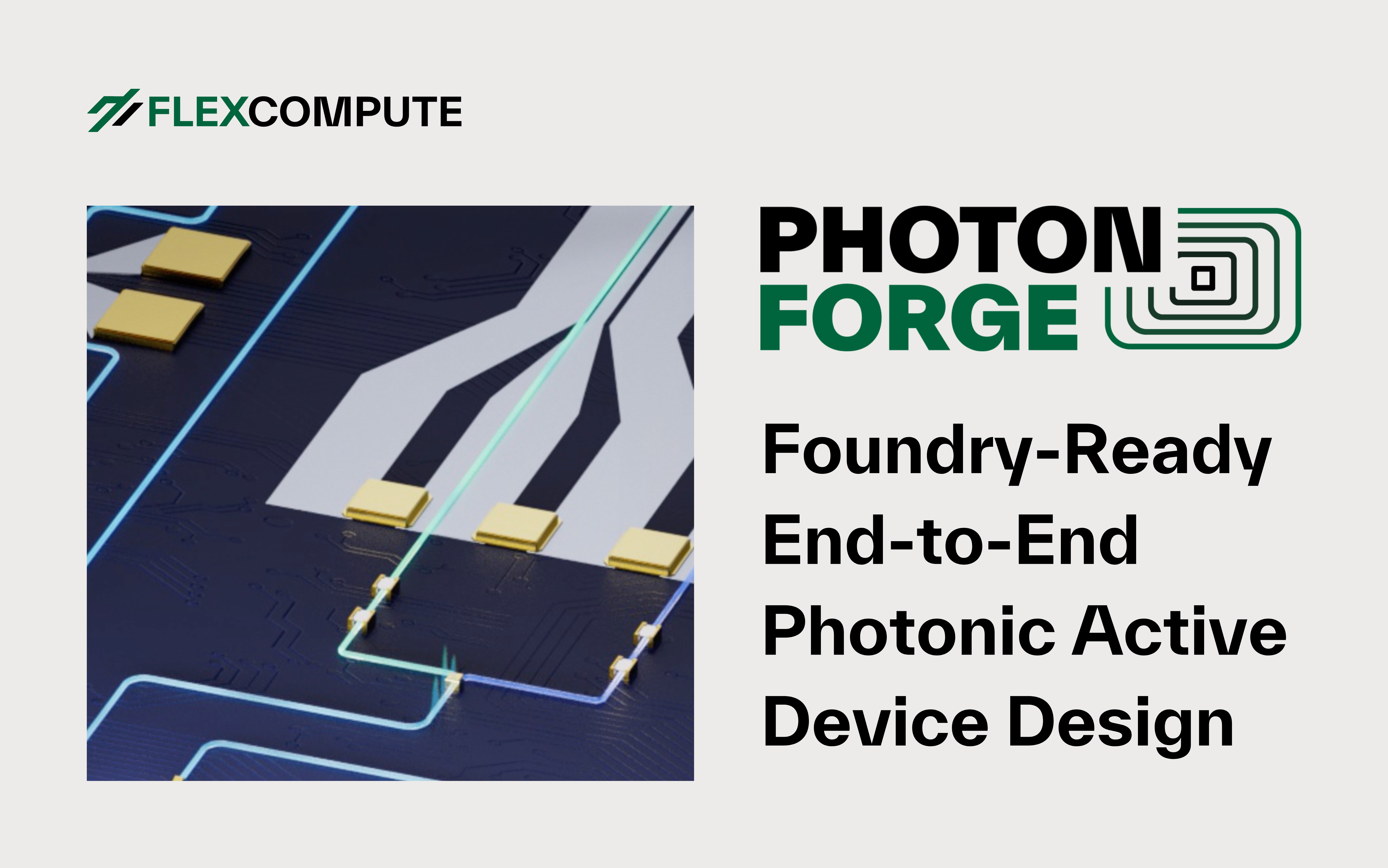 Foundry-Ready End-to-End Photonic Active Device Design: A New Era with PhotonForge