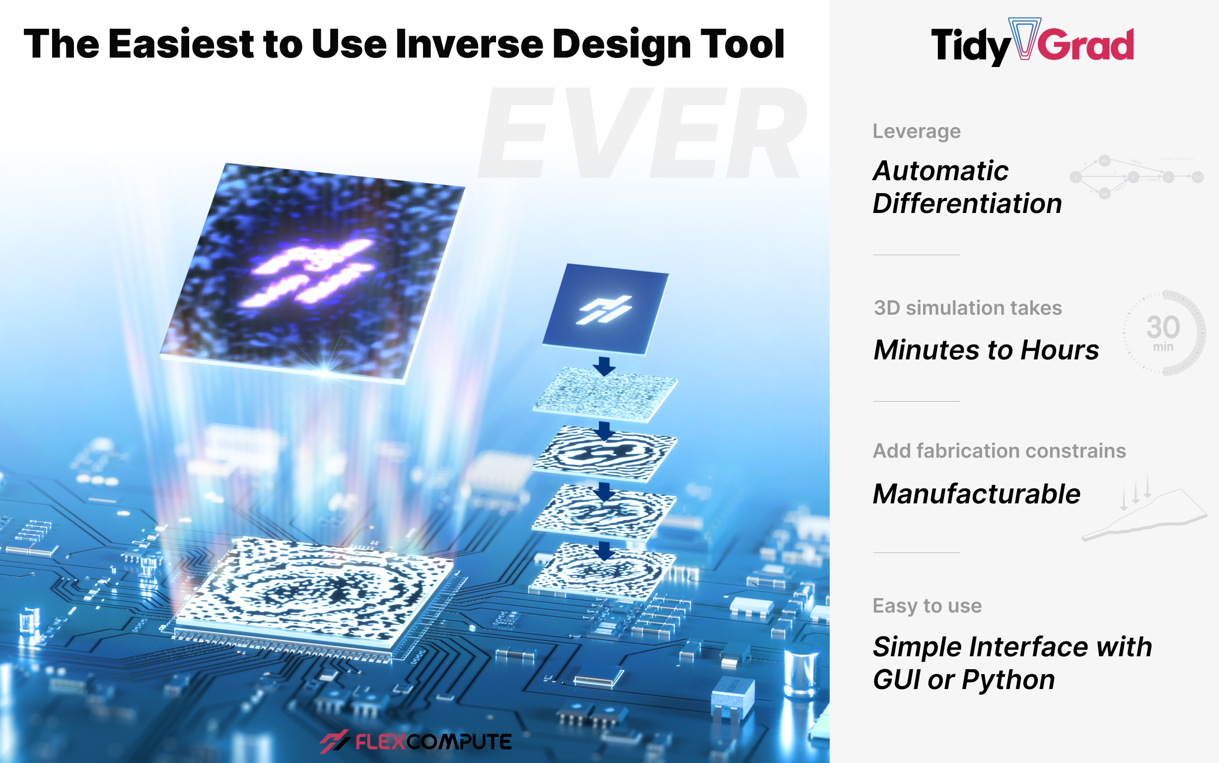 TidyGrad - Tidy3D inverse design for photonics